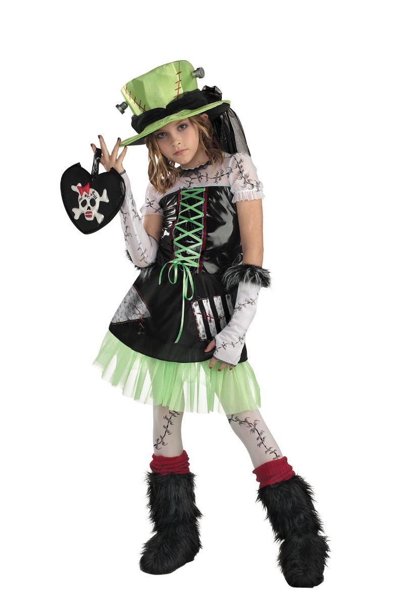 The Costume Center Black and Green Monster Bride Girl Child Halloween Costume - Medium
