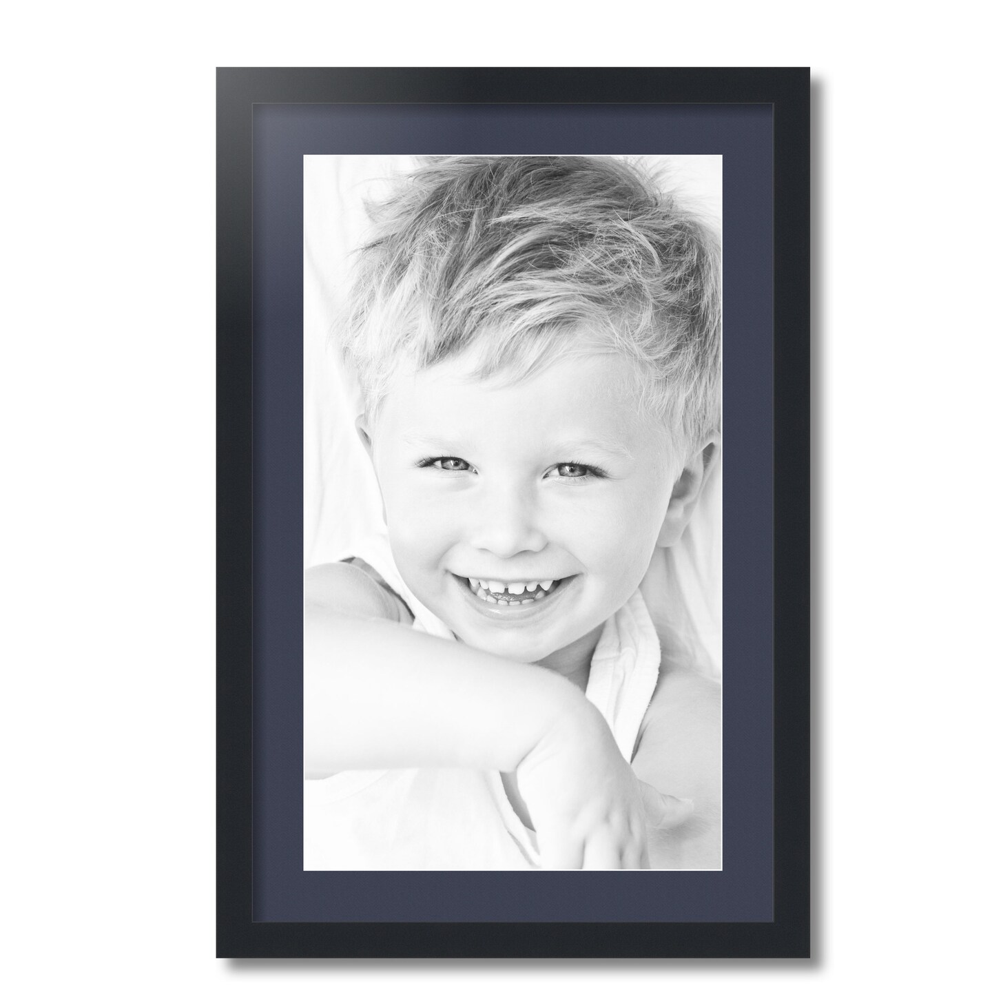 ArtToFrames 18x28" Matted Picture Frame with 14x24" Single Mat Photo Opening Framed in 1.25" Black and 2" Mat (FWM-3926-18x28)