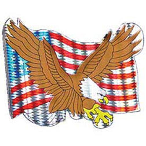 American Flag &#x26; Bald Eagle Sticker 5&#x22;X6&#x22;