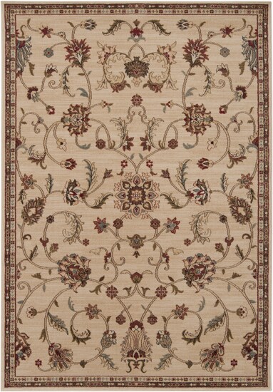 Tiwari Home 1.5&#x27; x 1.5&#x27; Brown and Olive Green Hand Woven Square Rug Corner Sample