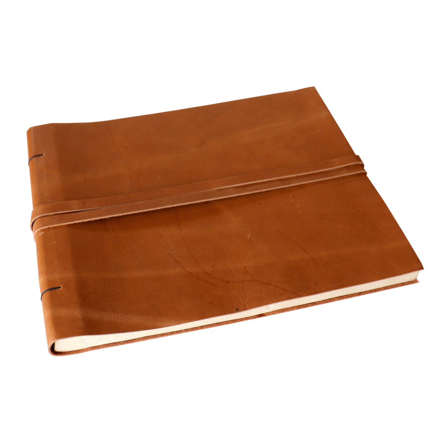 Lama Li Leather Journal, Soft Leather, Album, 10&#x22; x 11&#x22;, 24 Sheets