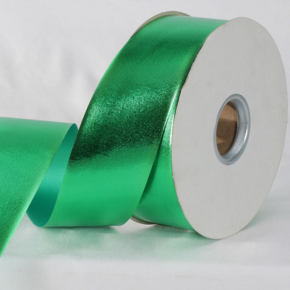 The Ribbon People Emerald Green Metallic Finish Ribbon 2" x 110 Yards