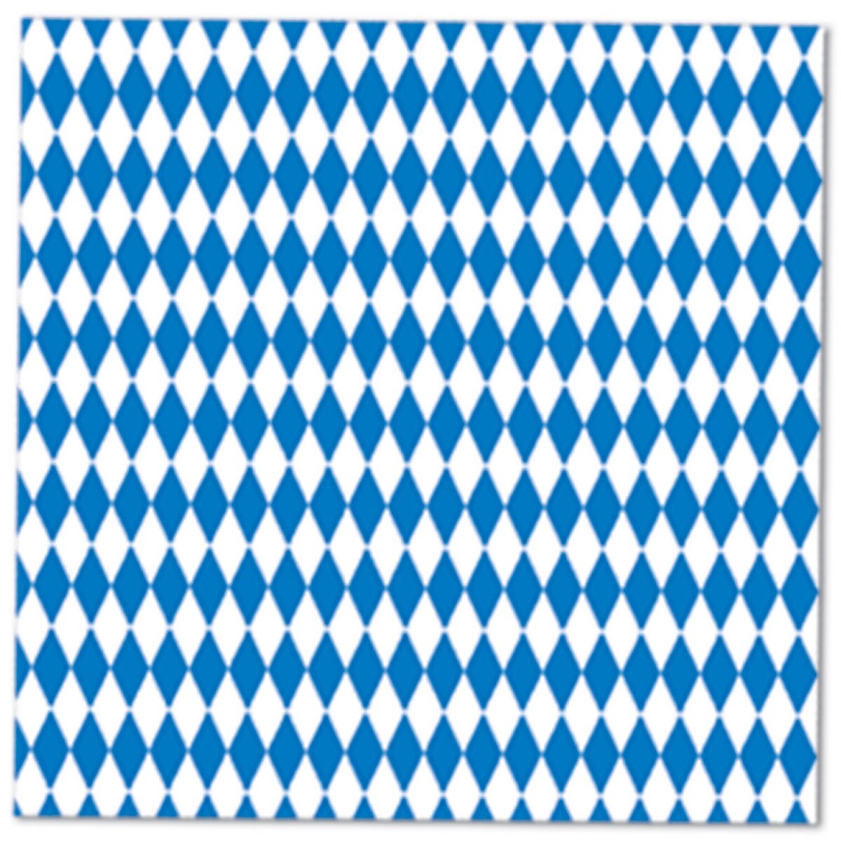 Party Central Club Pack of 192 Blue and White Oktoberfest Disposable Luncheon Party Napkins 6.5&#x22;