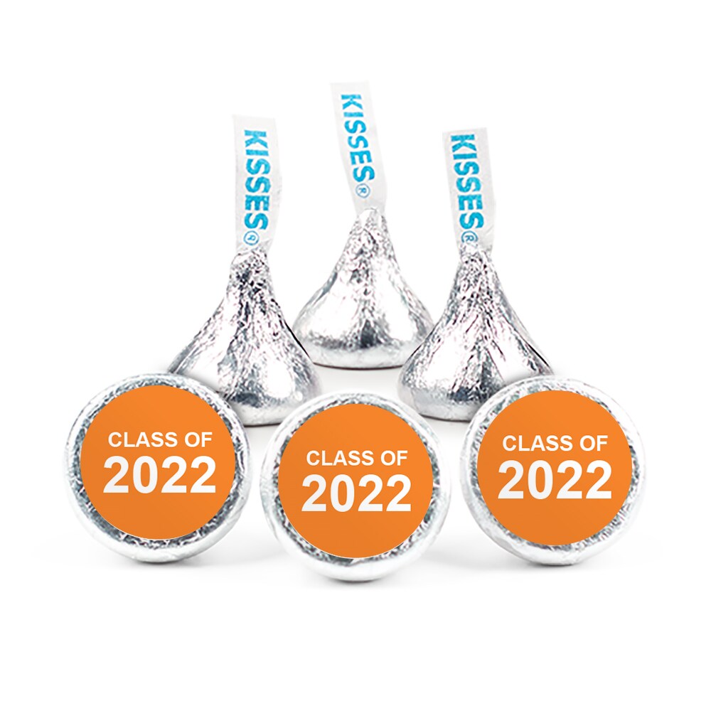 324ct Orange Graduation Stickers Class of 2023 for Hershey&#x27;s Kisses or Lifesavers Mints (3 Sheets - 324 Stickers) Party Favors - By Just Candy