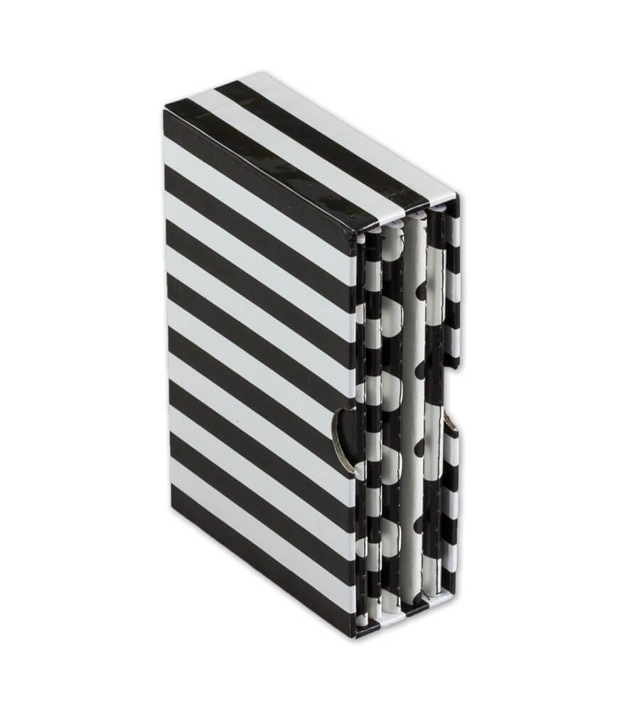 Schoolgirl Style - Simply Stylish | Striped & Polka Dot Mini Journals, 5 Journals with Storage Box