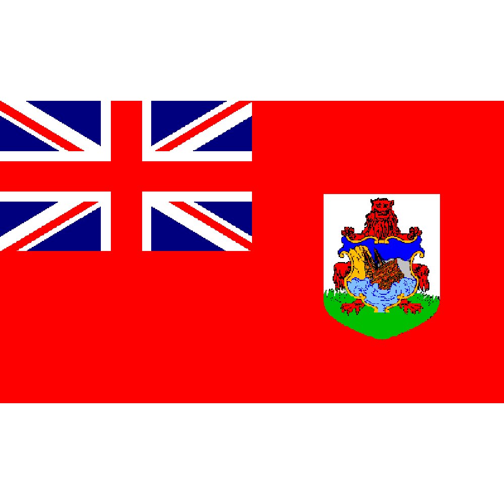 Bermuda Flag with Grommets 2ft x 3ft