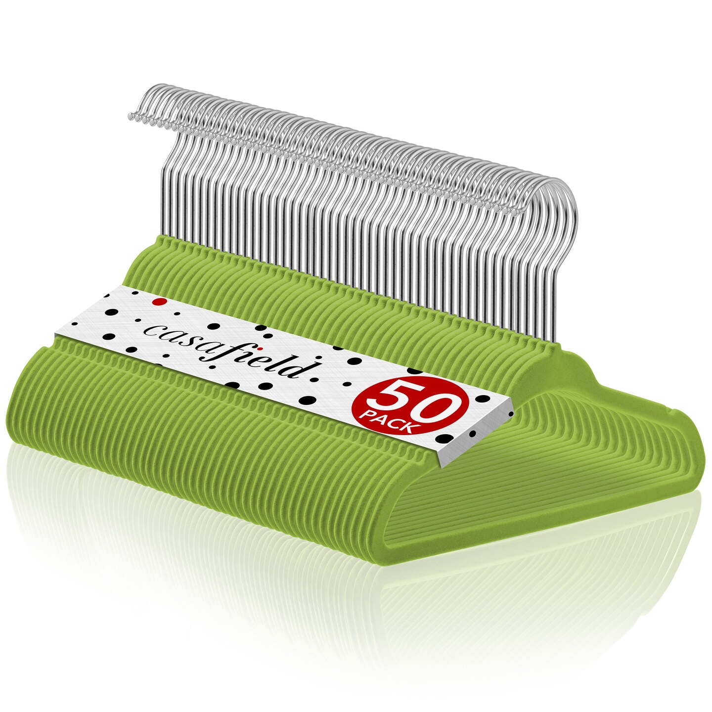 Casafield 50 Velvet Baby Hangers - 11" Size for Infant & Toddler Clothes