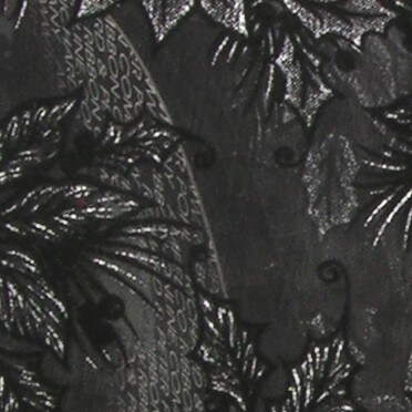 The Ribbon People Sheer Black Flocked Poinsettia Wired Craft Ribbon 4&#x22; x 20 Yards