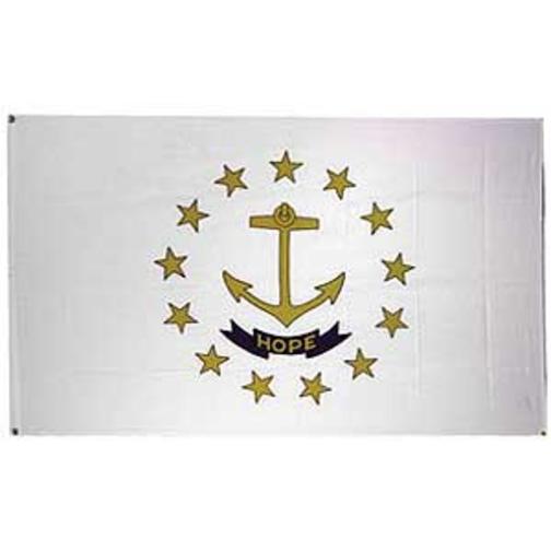 Rhode Island Flag On Stick 4&#x22; x 6&#x22;