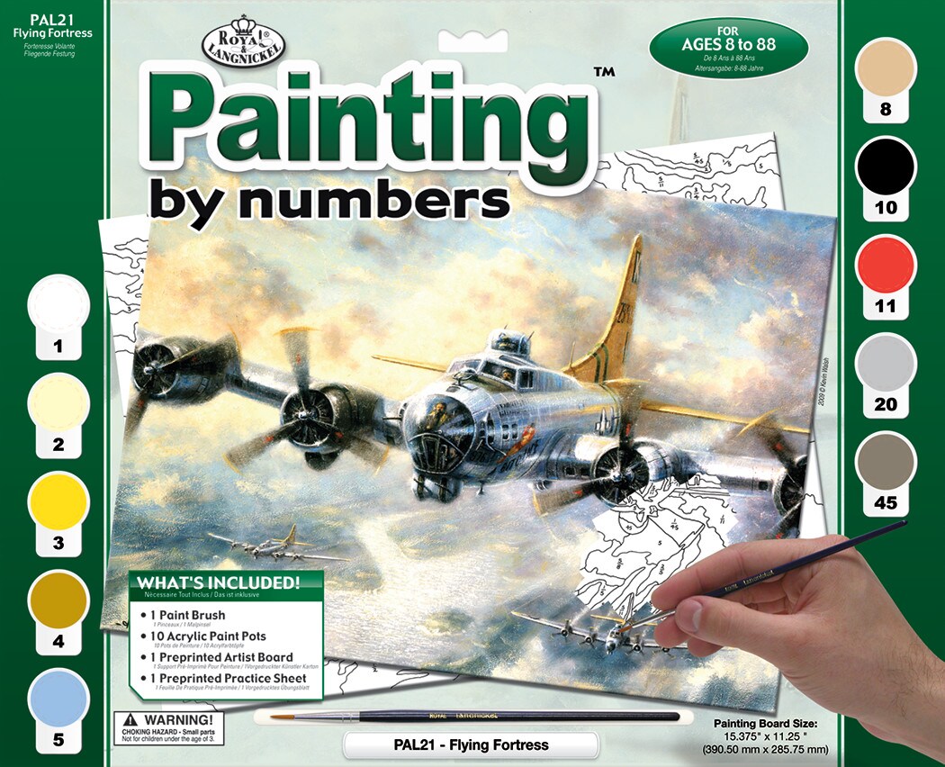 Royal Brush Painting by Numbers Kit