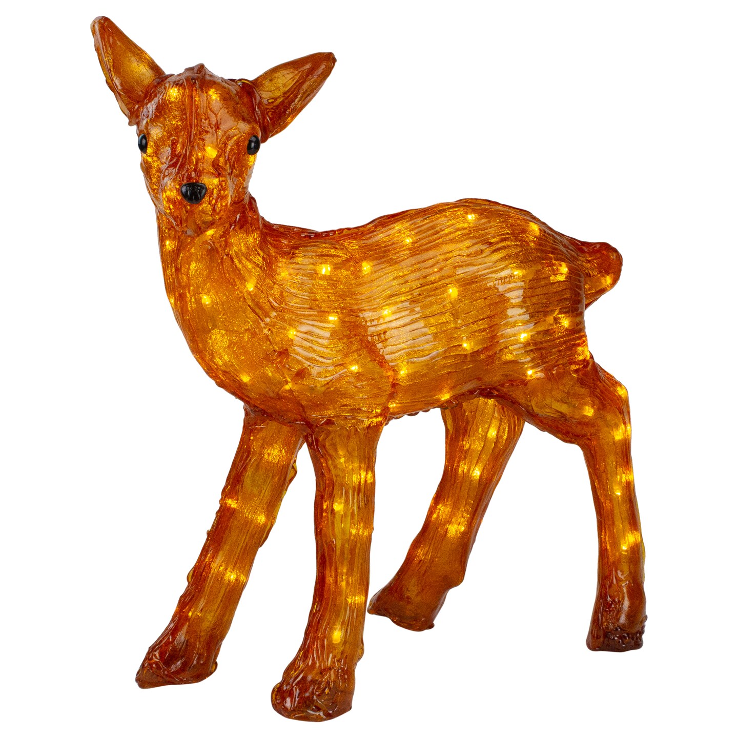 Northlight LED Lighted Commercial Grade Acrylic Reindeer Christmas Display Decoration - 23&#x22; - Warm White Lights