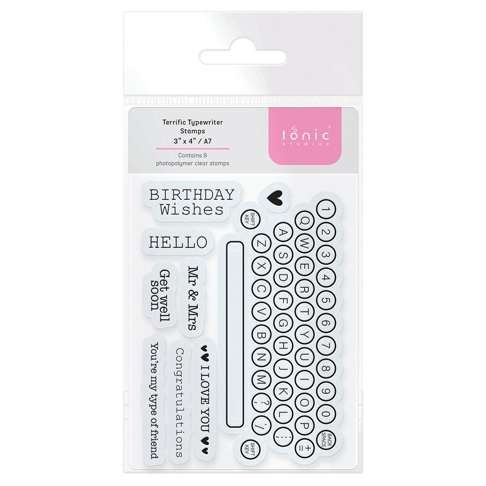 Tonic Studios Stamp Set-Terrific Typewriter