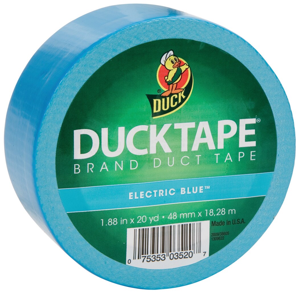 Duck Tape Solid Color Duck Tape, 1.88" x 20 yds., Electric Blue