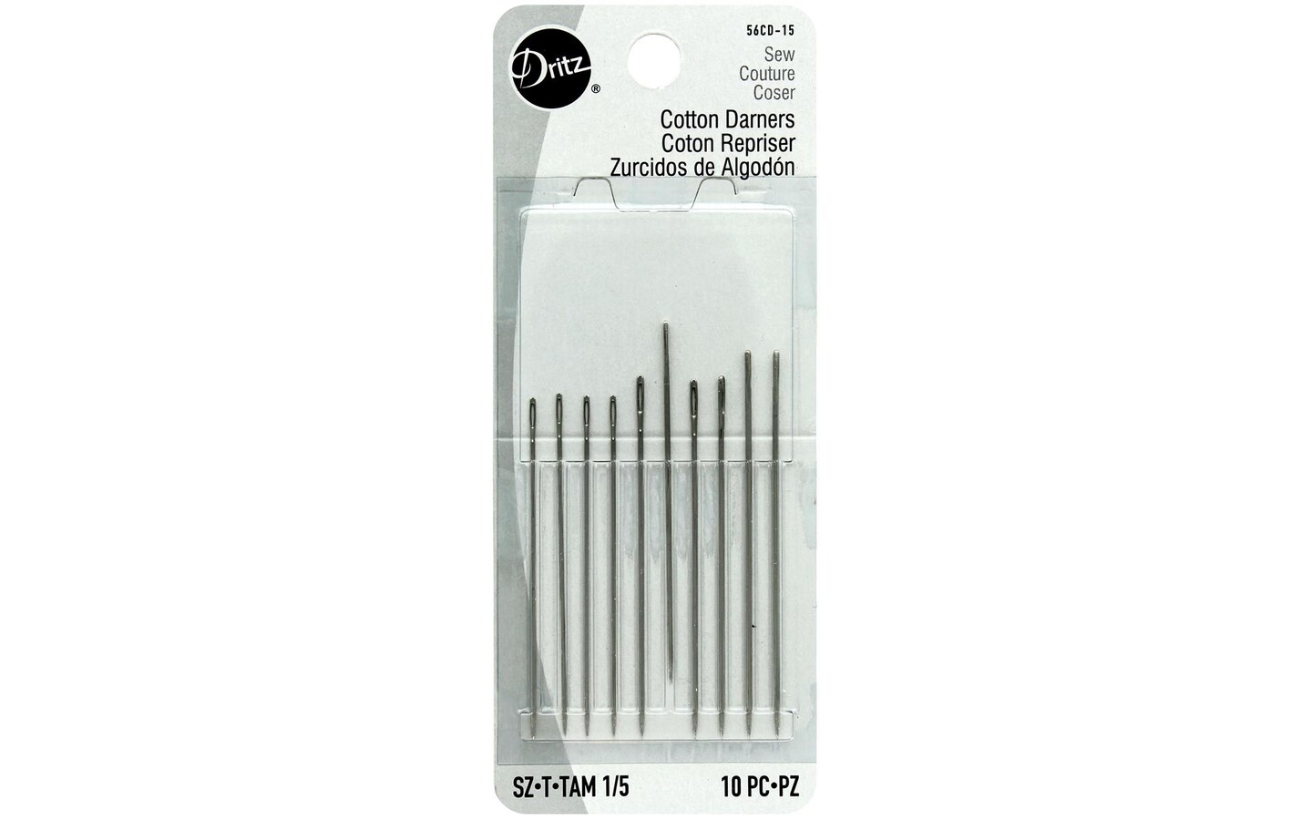 Hand Sewing Needles: Darner: Size 1-5 - Hemline - Groves and Banks