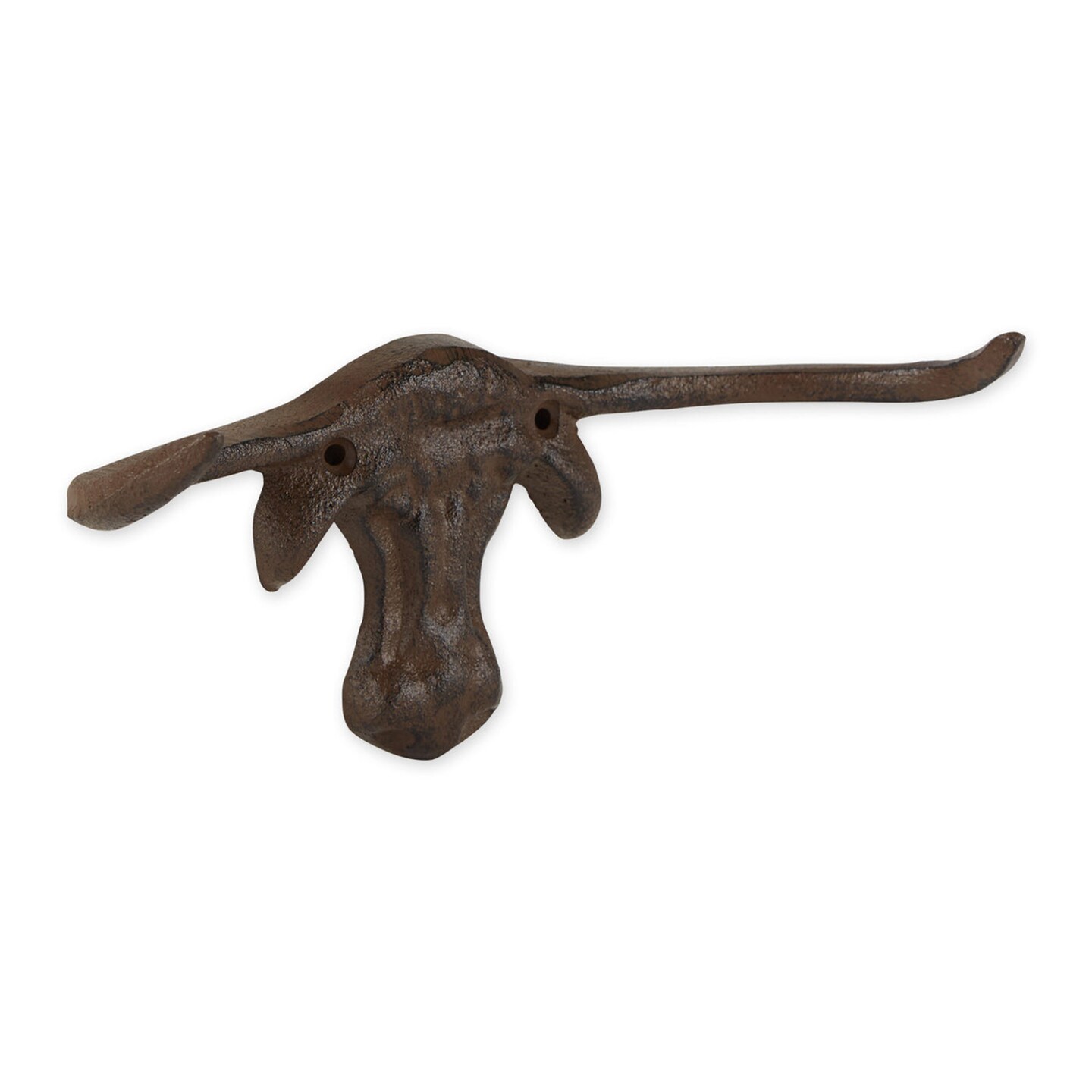 Accent Plus Home Decorative Cast Iron Longhorn Cattle Wall Hook