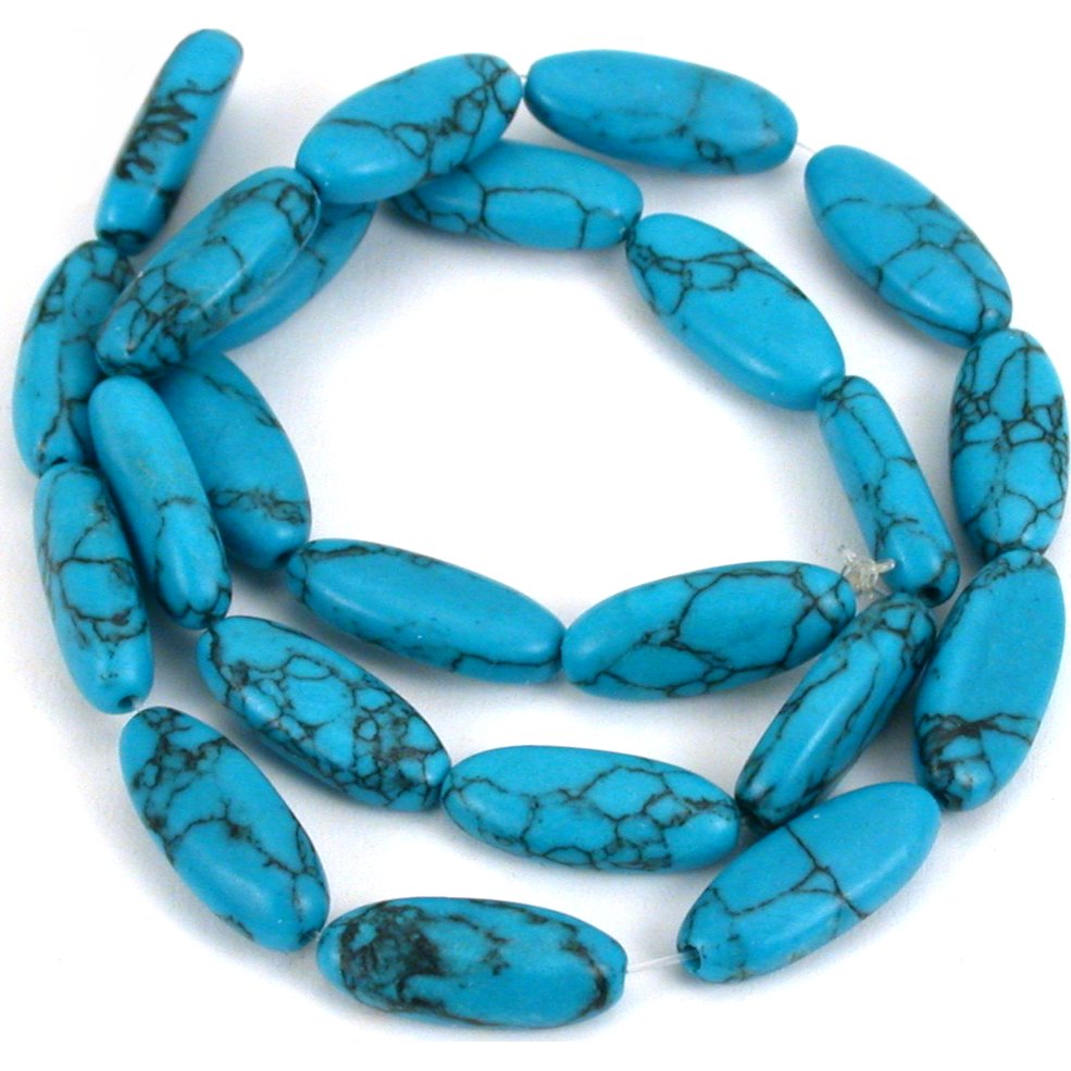 8 Strands Synthetic Turqoise Beads Various Shapes &#x26; Sizes