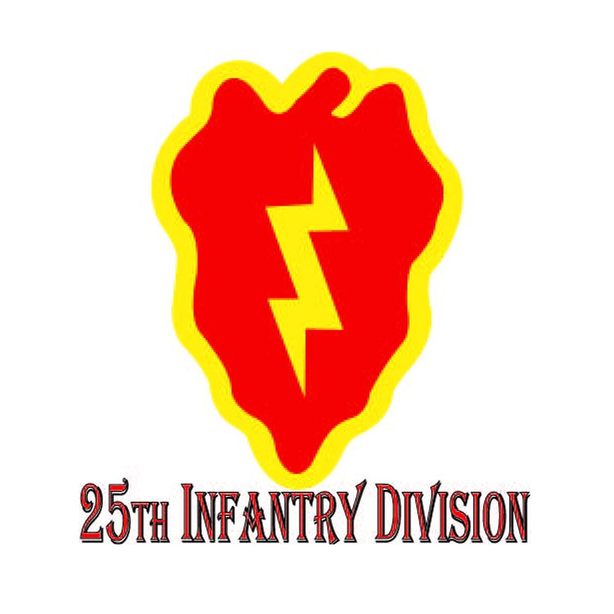 U.S. Army 25th Infantry Division Sticker 3-1/4
