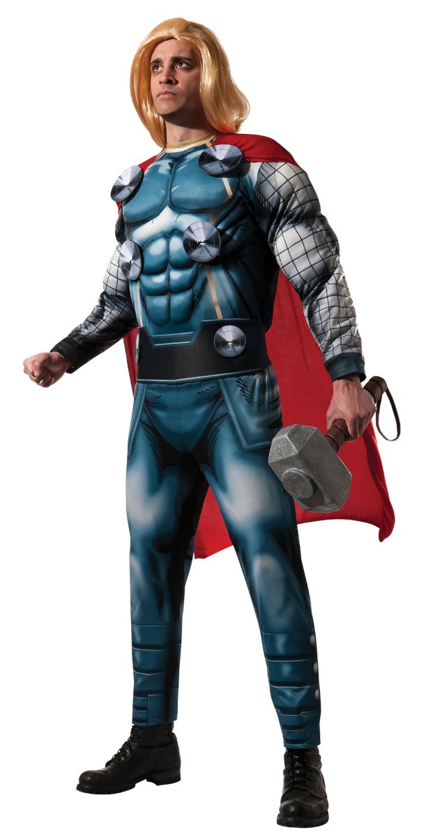 The Costume Center Blue and Red Thor Deluxe Men Adult Halloween Costume - Standard