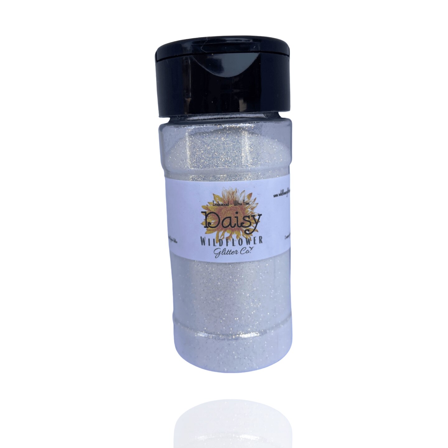 Iridescent glitter white ultra fine 2oz-Daisy