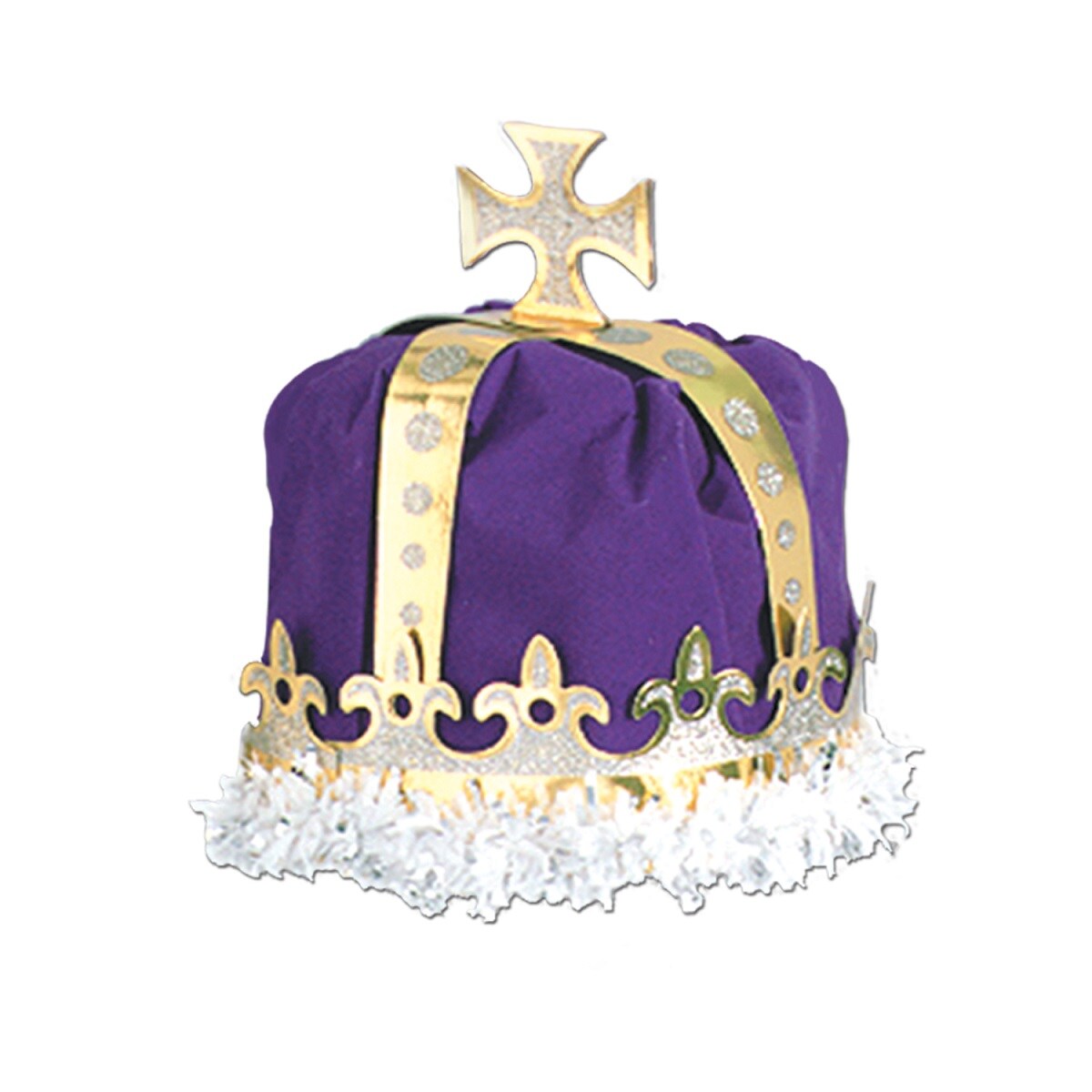 Beistle Club Pack of Purple Royal King&#x27;s Crown Party Hats