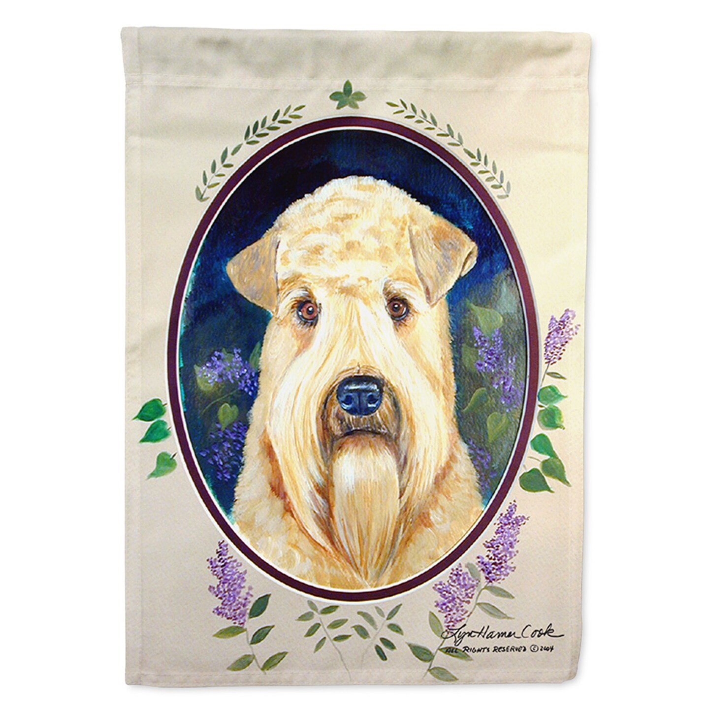&#x22;Caroline&#x27;s Treasures 7254GF Wheaten Terrier Soft Coated Flag, Small, Multicolor&#x22;