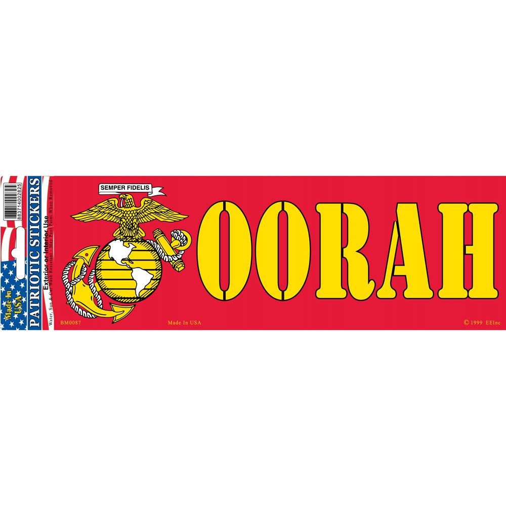 USMC And On The Eighth Day Bumper Sticker 3-1/4&#x22;X9&#x22;