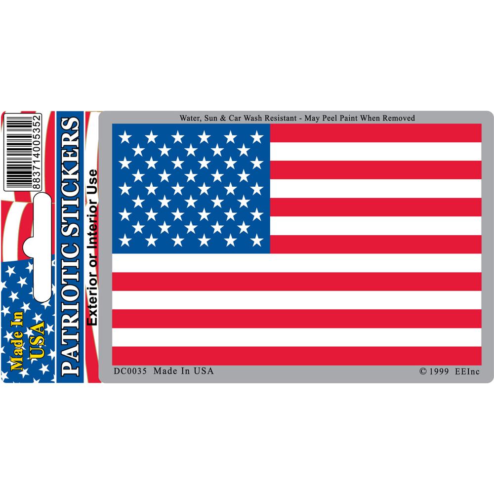 American Flag Sticker 2-3/4&#x22;X4&#x22;