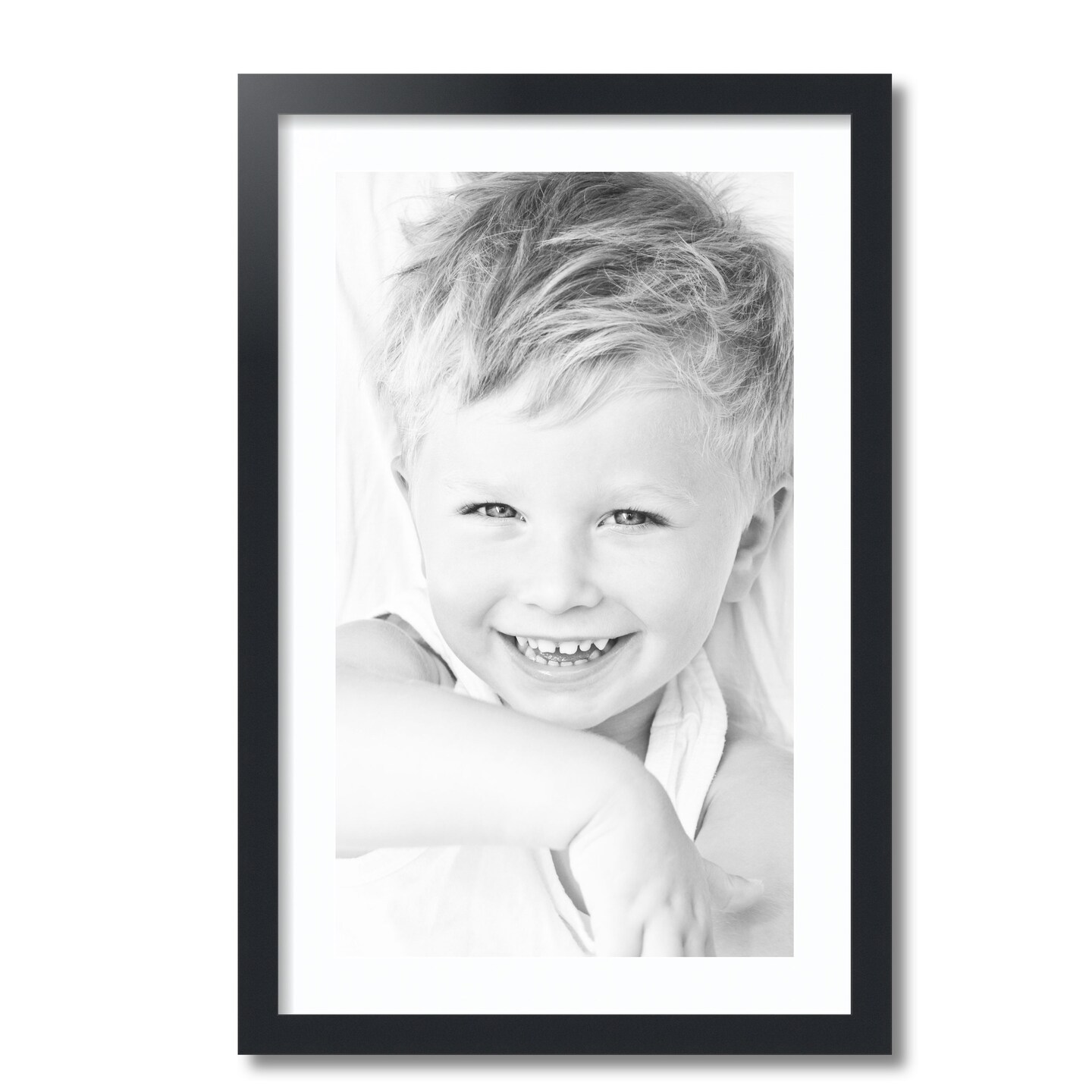 ArtToFrames 18x28" Matted Picture Frame with 14x24" Single Mat Photo Opening Framed in 1.25" Black and 2" Mat (FWM-3926-18x28)
