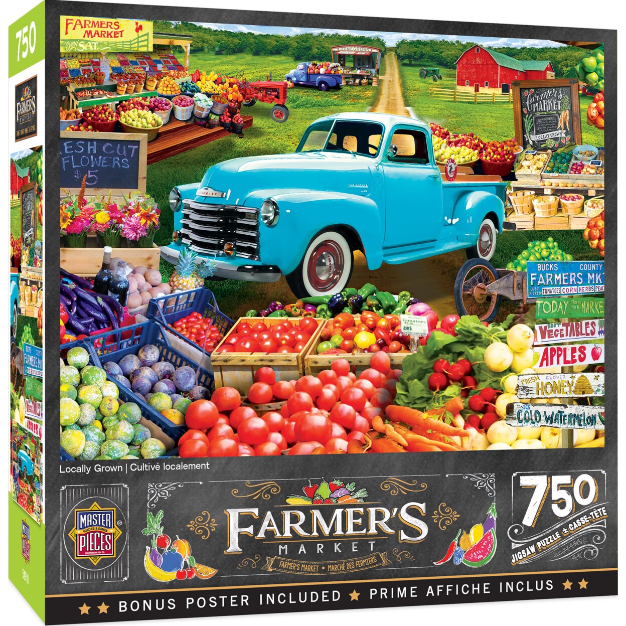 Masterpieces   750 Piece Jigsaw Puzzle for Adults - Locally Grown - 18&#x22;x24&#x22;