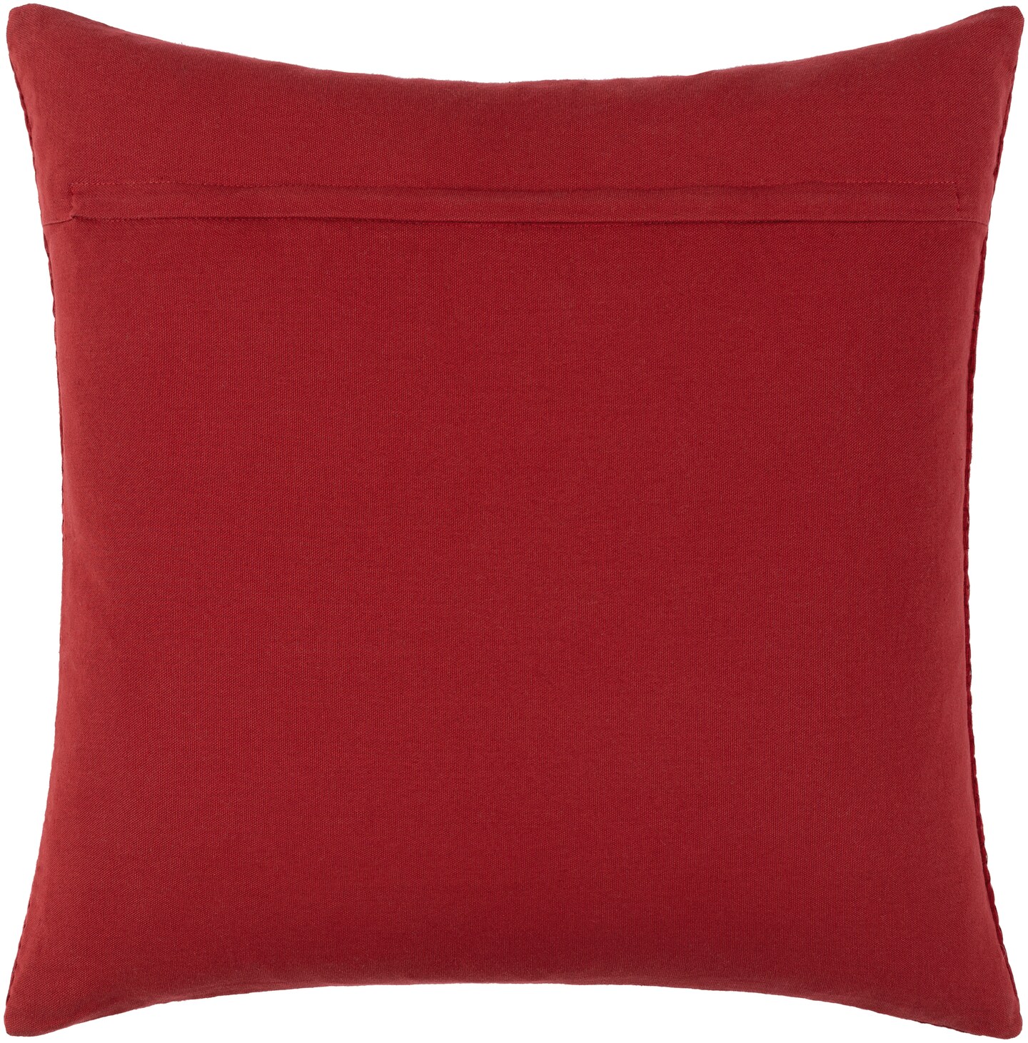 Tiwari Home 22" Red Geometric Pattern Square Hand Woven Throw Pillow Cover