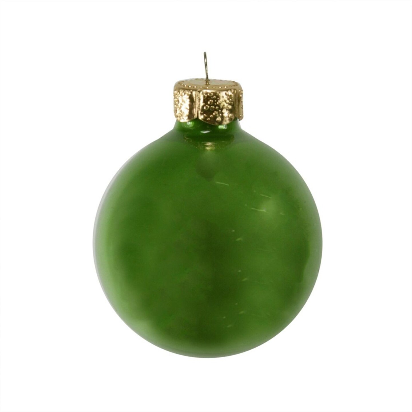 Whitehurst Pearl Finish Glass Christmas Ball Ornaments - 2.75&#x22; (70mm) - Soft Green - 12ct