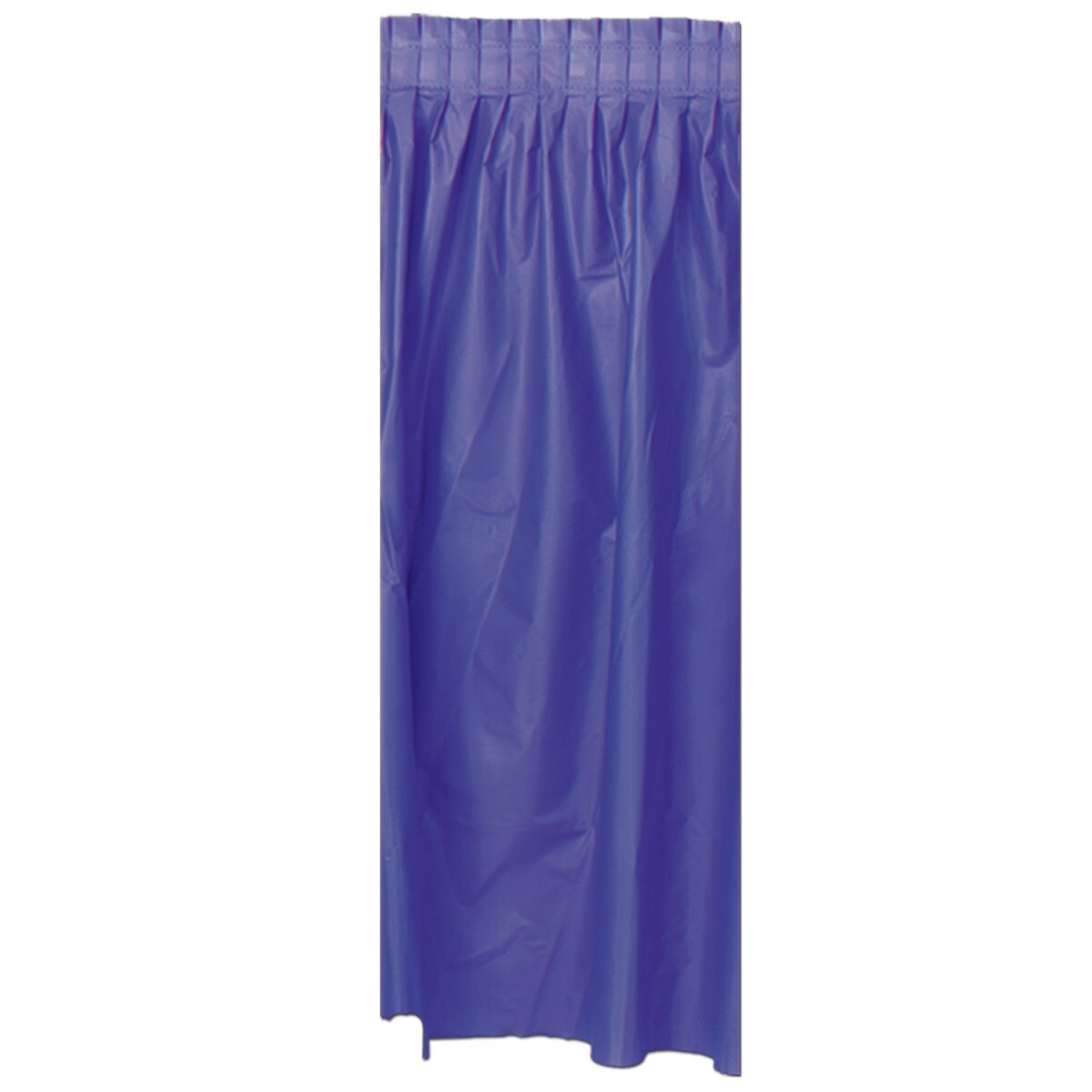 Beistle Pack of 6 Purple Pleated Disposable Plastic Picnic Party Table Skirts 14&#x27;