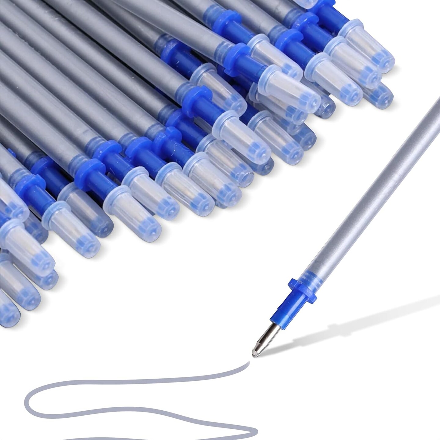 Fabric Pen Refill for Sewing Not Erasable - 100Pcs Fabric Markers for Sewing Pens for Fabric Ink Refill Silver Fabric Marker Pen Refill - Sewing Supplies Marking Pens for Fabric Pencil Quilting Tools