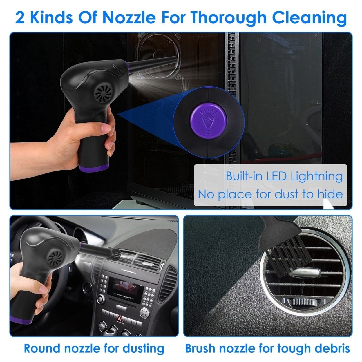 Electric Cordless Air Duster Blower Compressed Air Duster For Computer