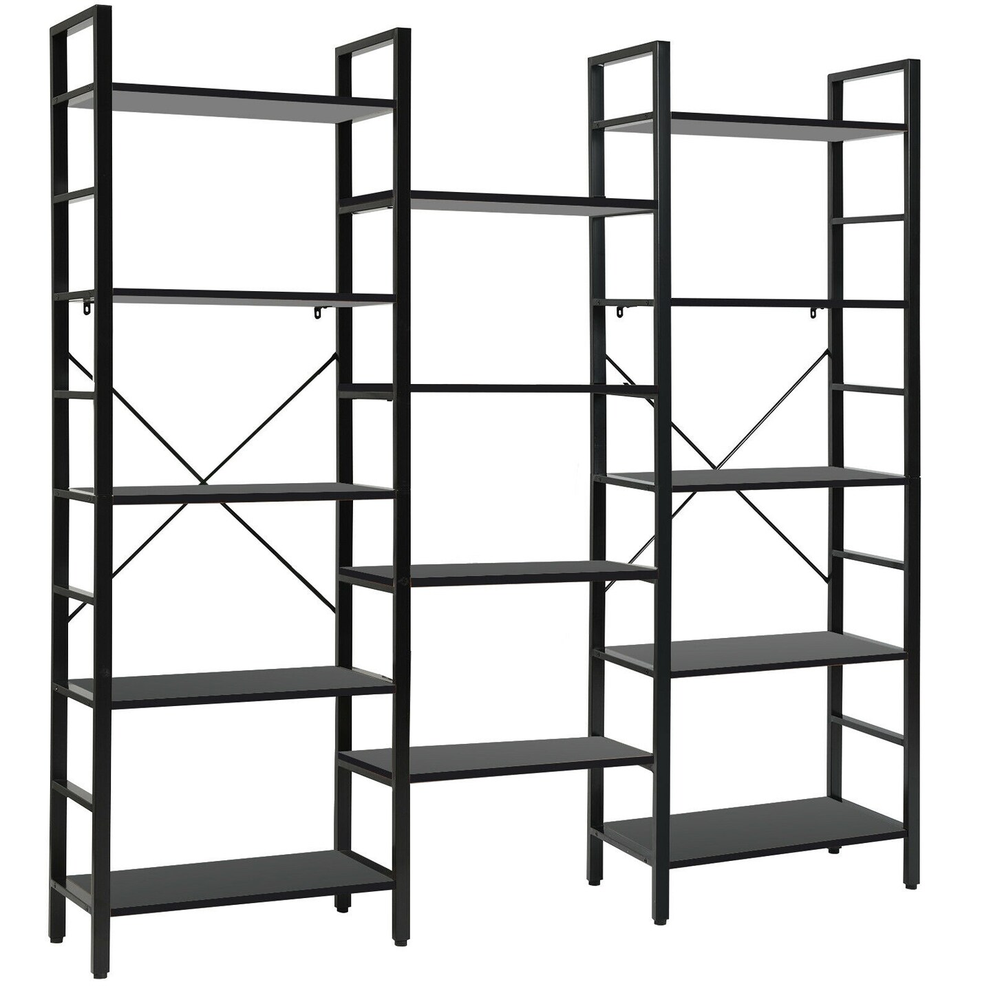 Large Triple Wide 5-Shelf Etagere Bookcase - On Sale - Bed Bath & Beyond -  33833077