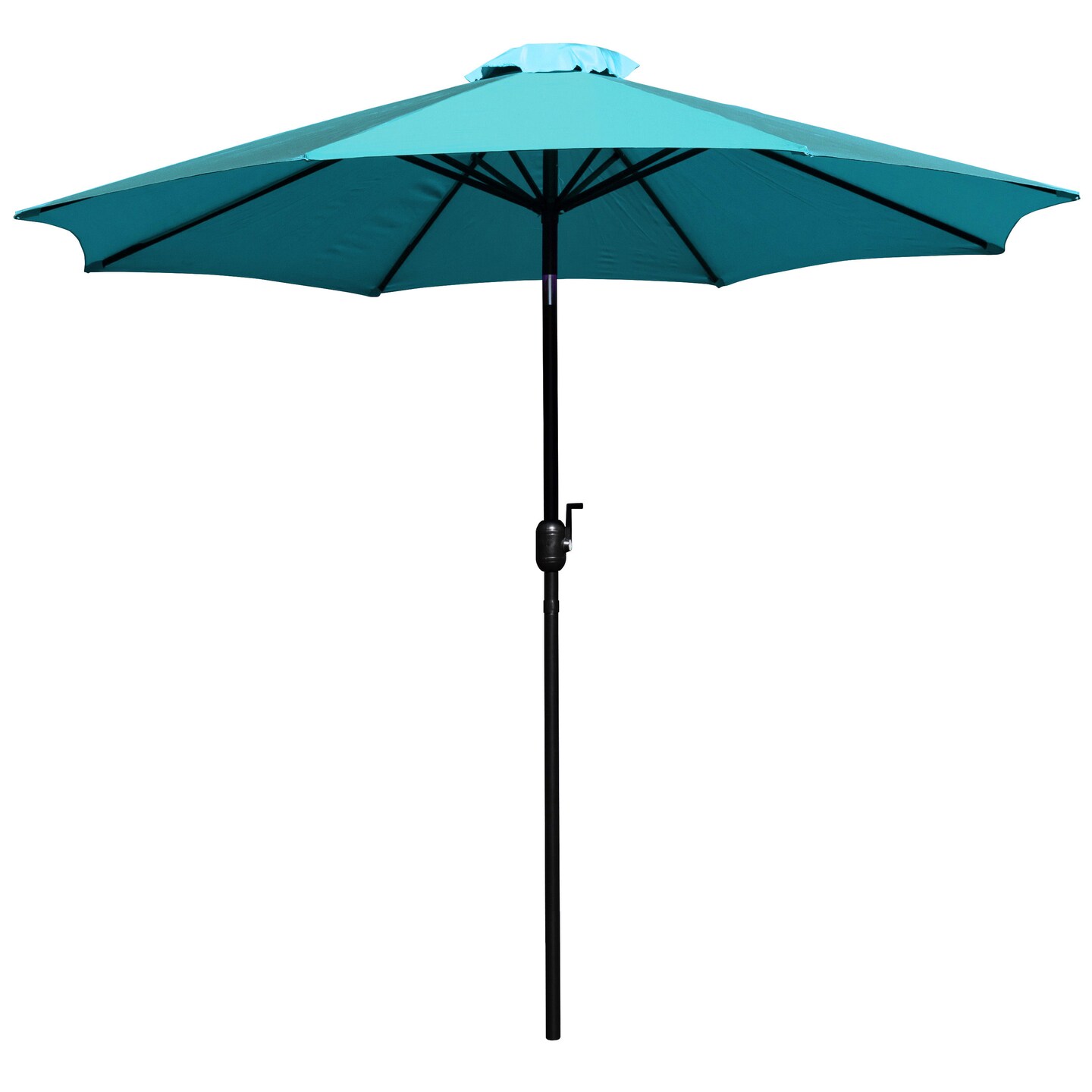 Merrick Lane Bali 9&#x27; Round UV Resistant Outdoor Patio Umbrella With Height Lever And 33&#xB0; Push Button Tilt