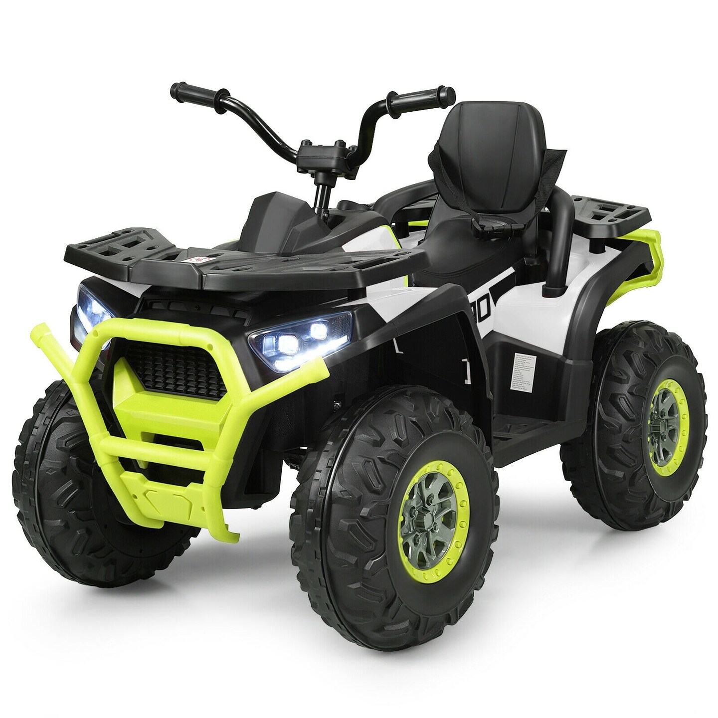 12 V Kids Electric Four Wheeler with 2 Powerful Drive Motors and Wear-Resistant Wheels