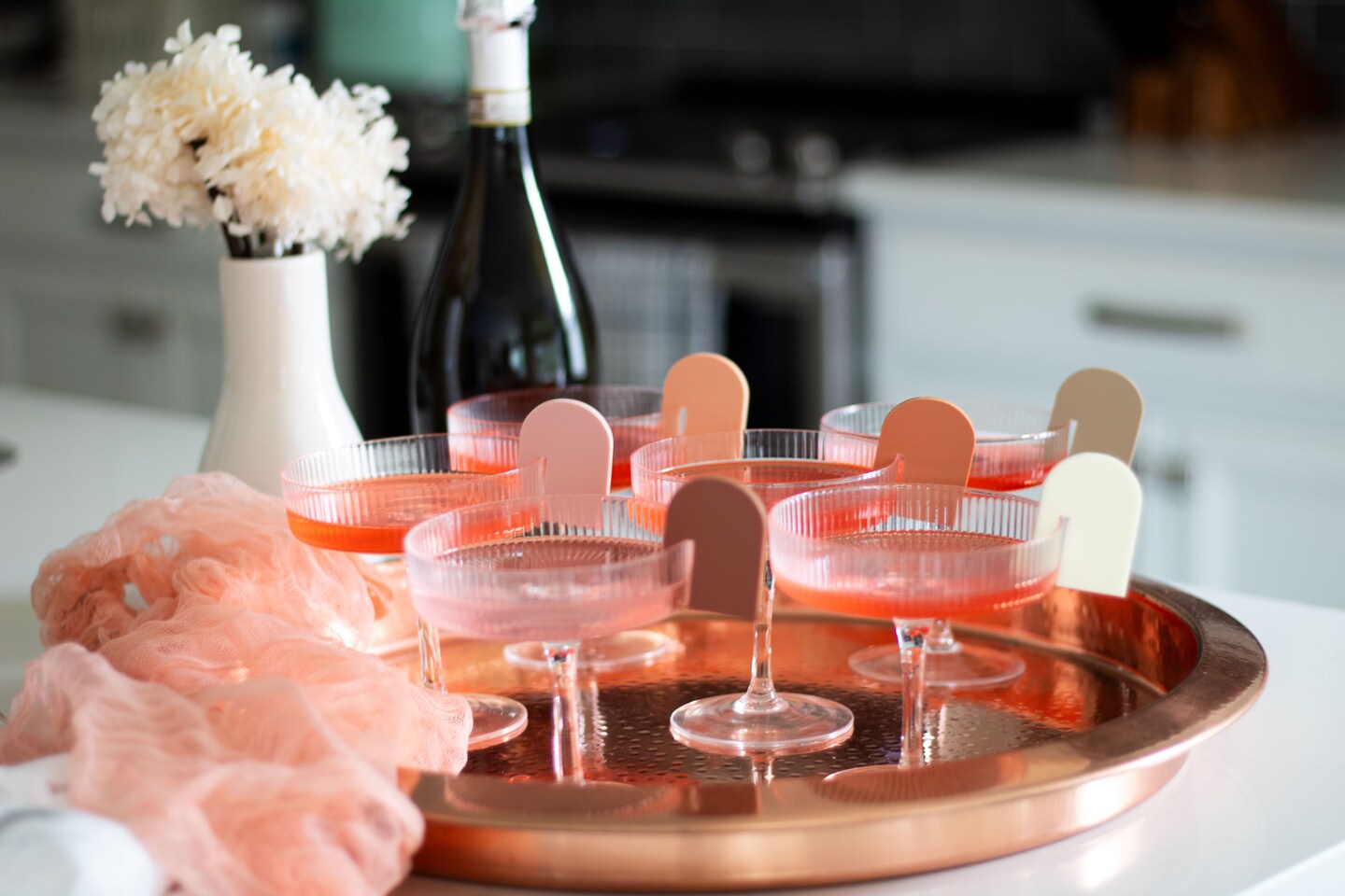 Boho Arch Wine Glass Markers