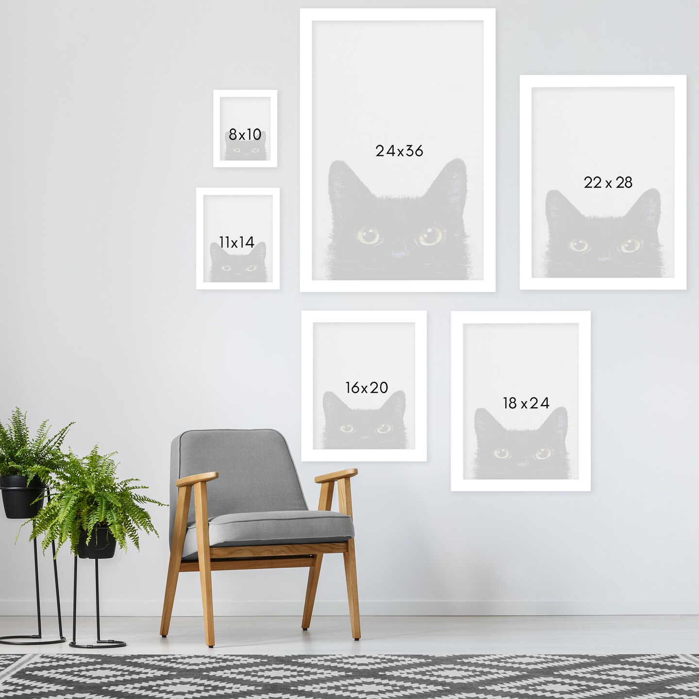 Black Cat by Michael Creese Frame  - Americanflat