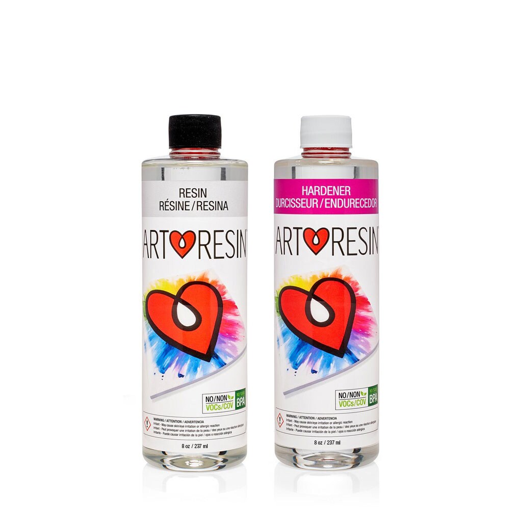 ArtResin Epoxy Resin – High-Gloss Clear Coat for Art Projects - 16 oz (8oz resin + 8oz hardener) (474 ml)