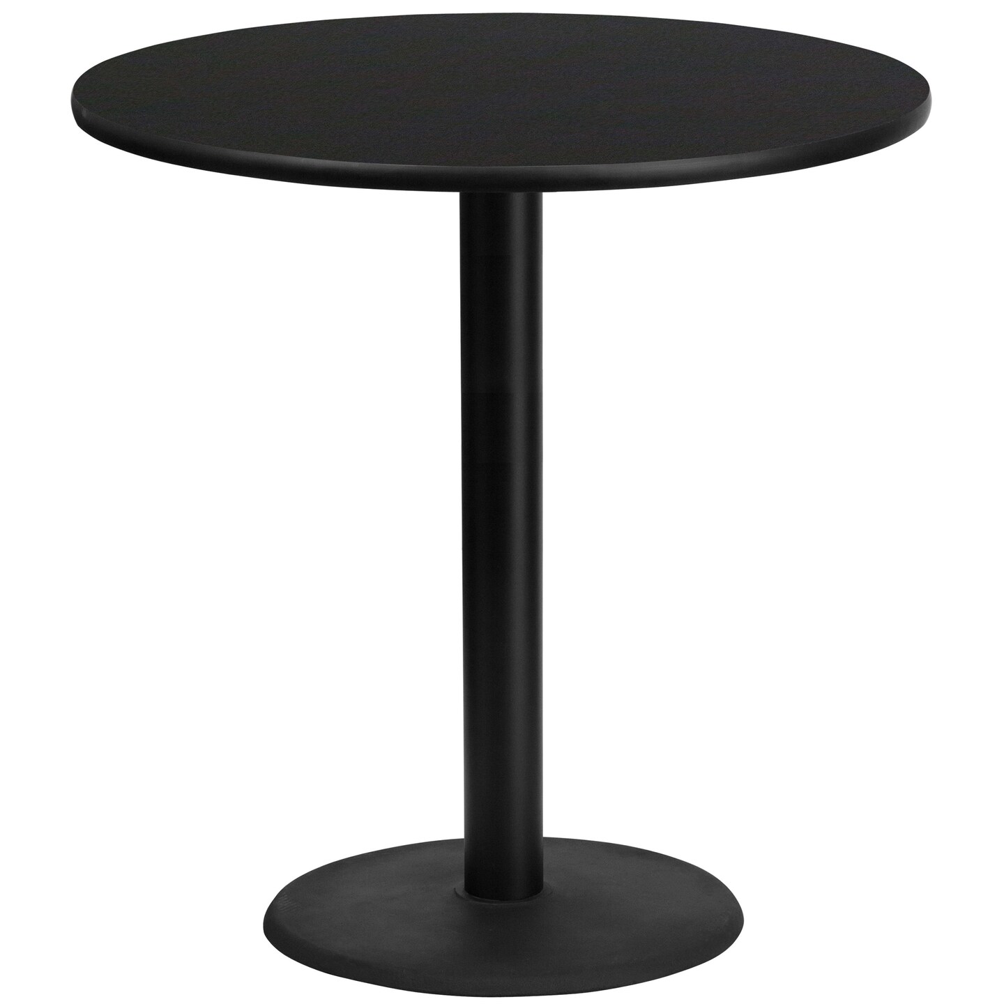 Emma and Oliver 42&#x22; Round Laminate Table Top with 24&#x22; Round Bar Height Table Base