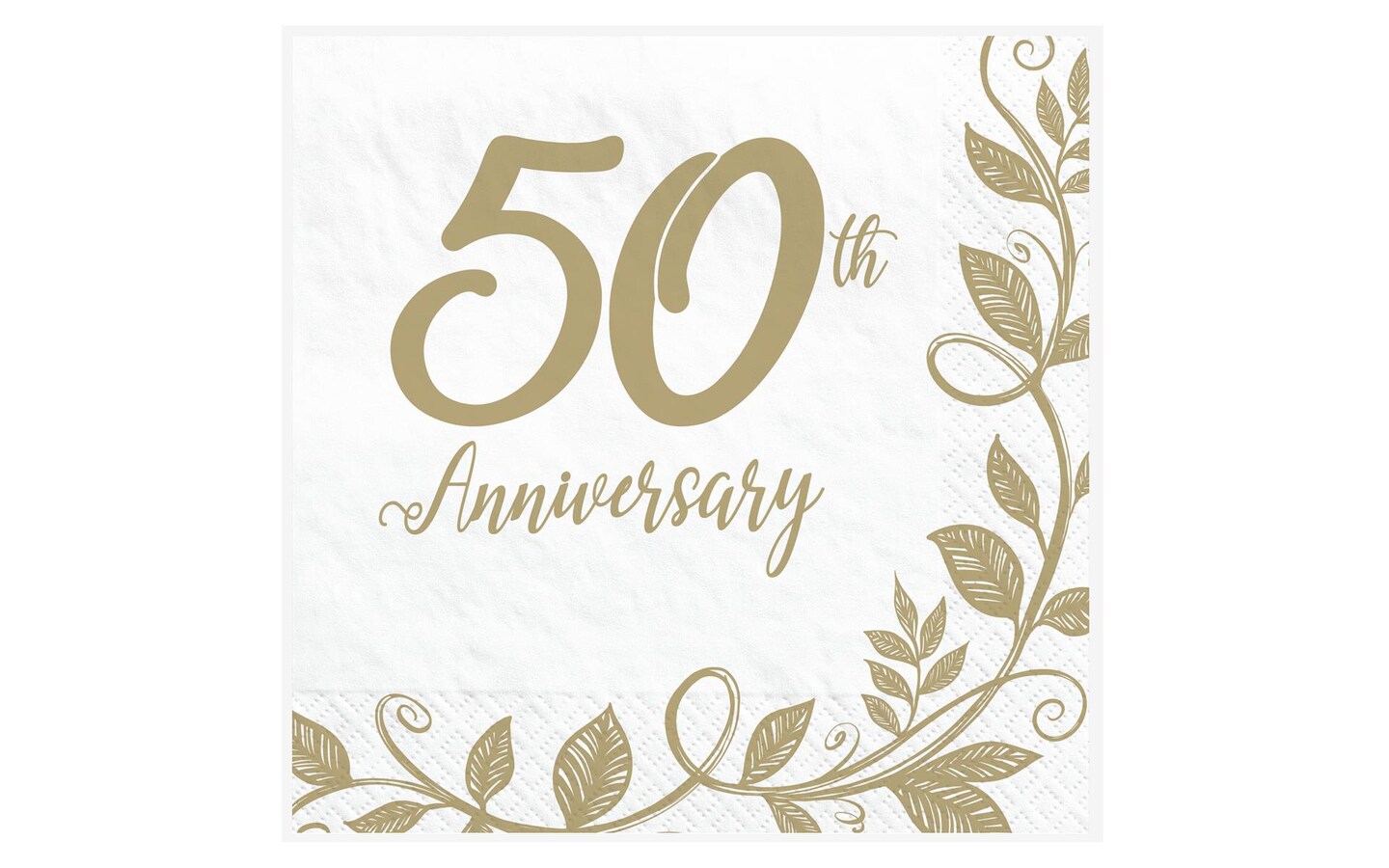 Amscan Luncheon Napkin 50th Anniversary