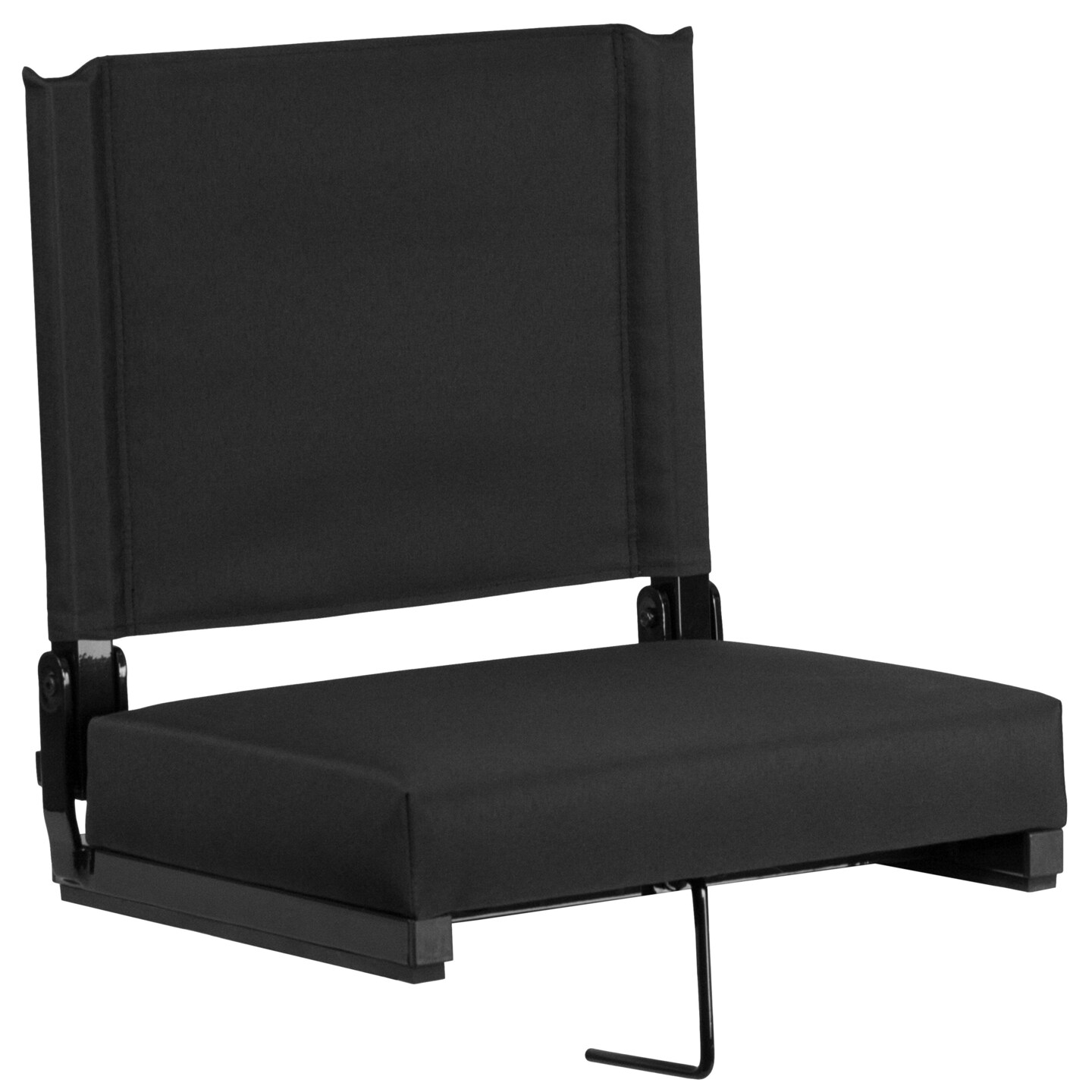 Emma and Oliver 500 lb. Rated Lightweight Stadium Chair with Handle &#x26; Ultra-Padded Seat