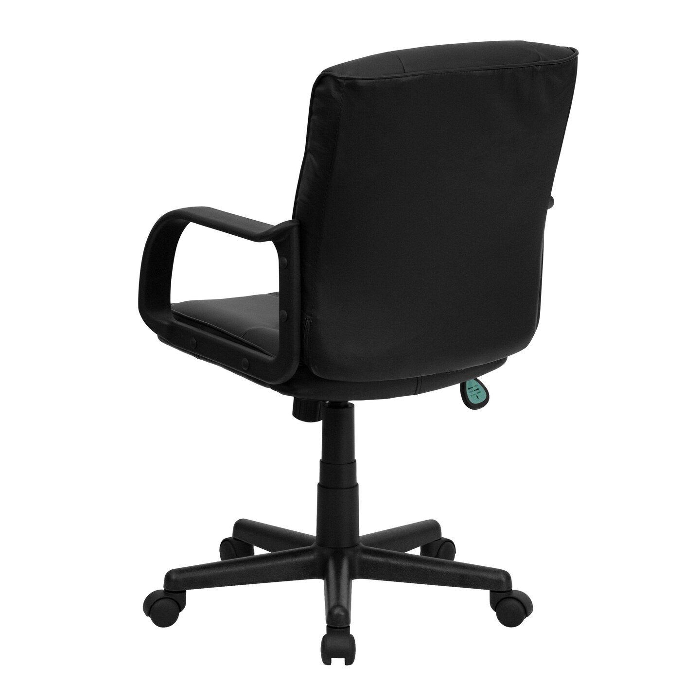 Emma and Oliver Mid-Back Leather Swivel Task Office Chair with Arms