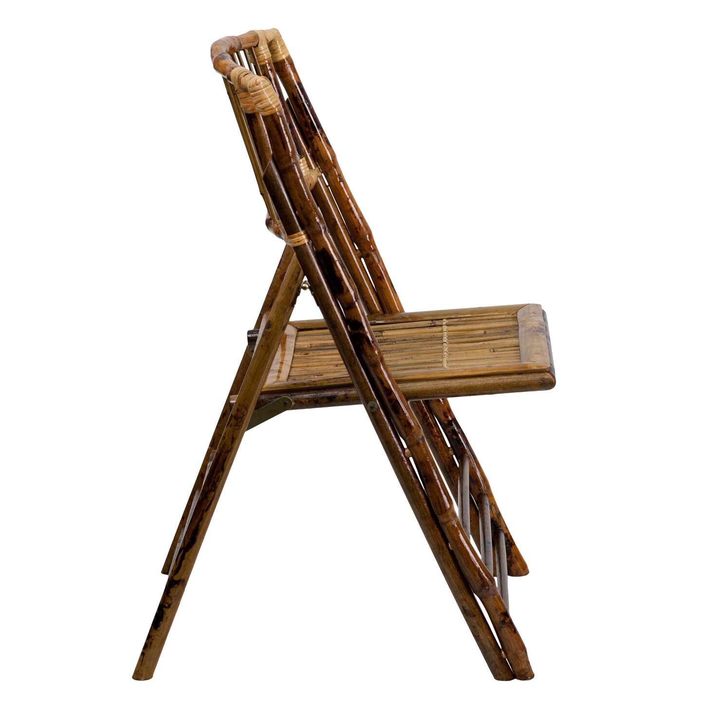 Emma and Oliver Bamboo Folding Chairs | Set of 2 Bamboo Wood Folding Chairs