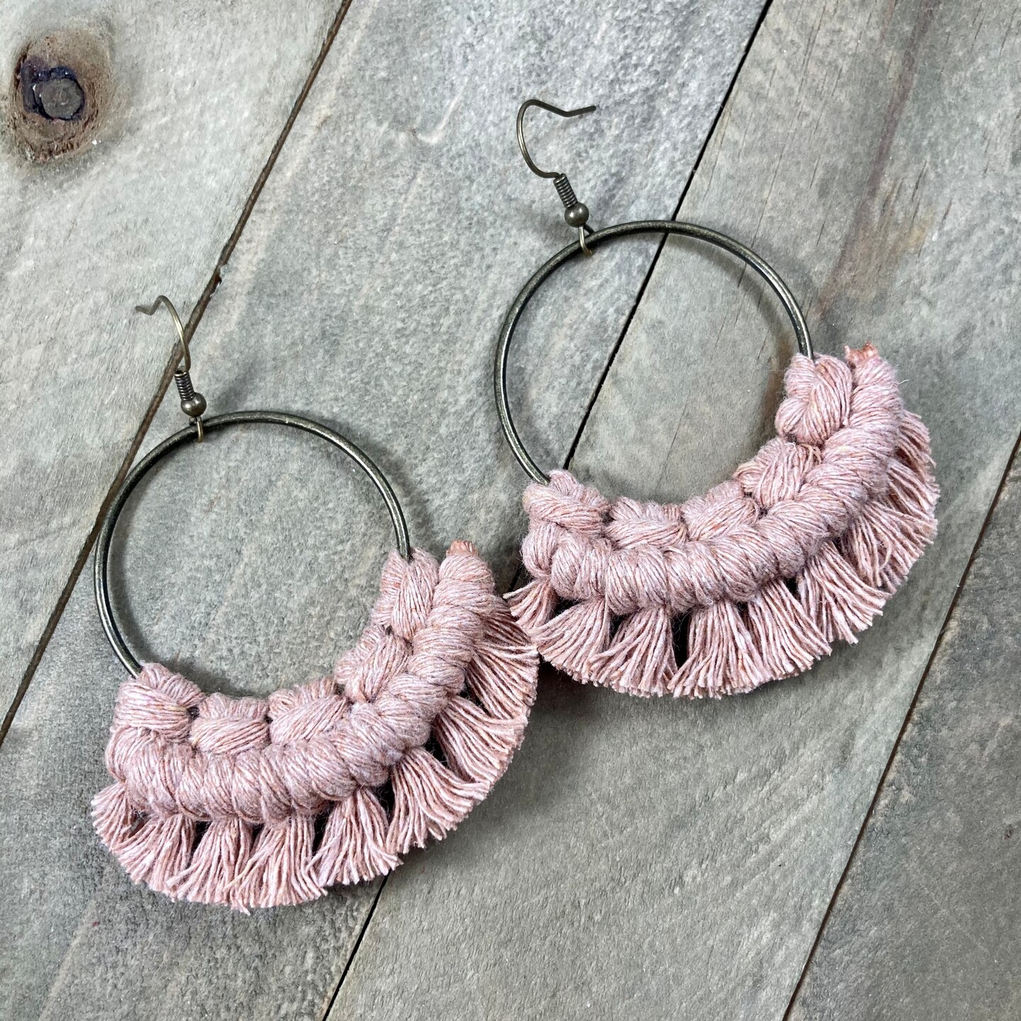 Blush on sale fringe earrings