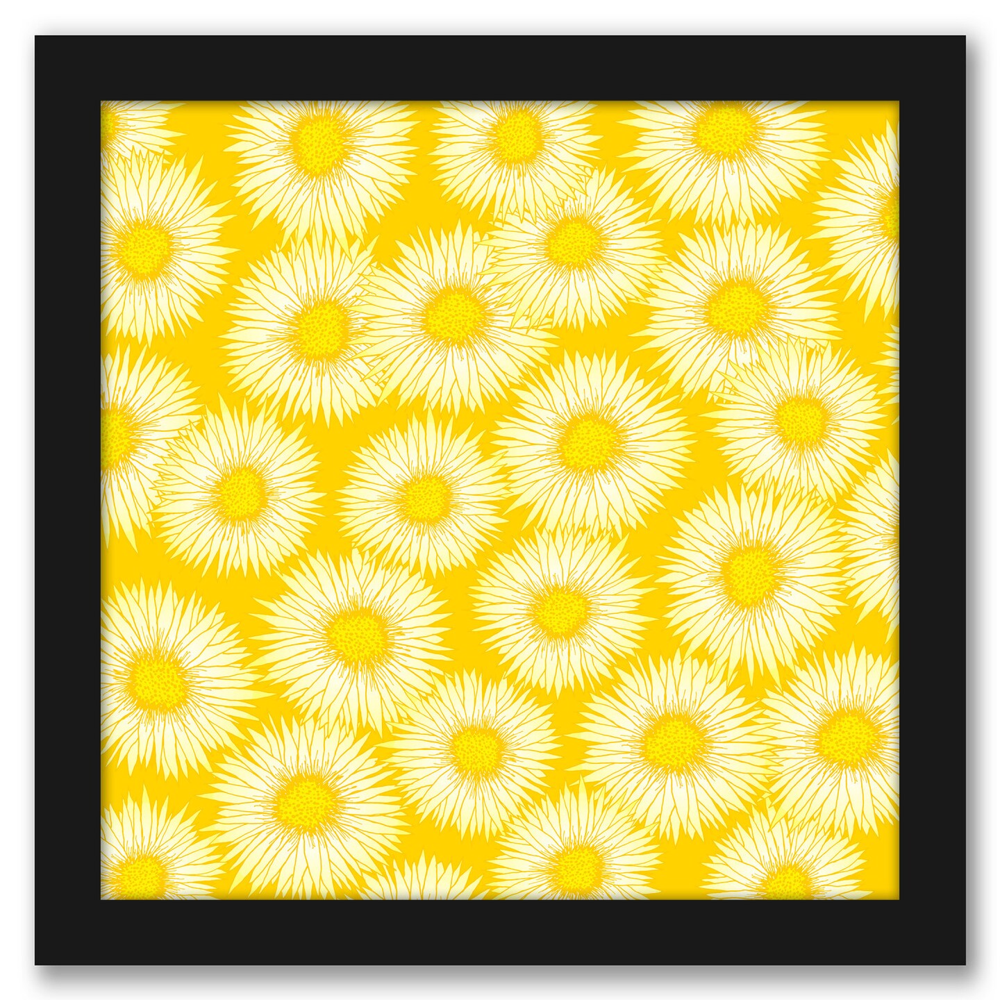 Summer Sunflowers by Modern Tropical Frame  - Americanflat