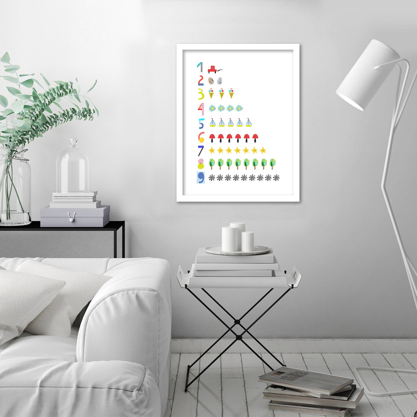 Hand Drawn Numbers by Elena David Frame  - Americanflat