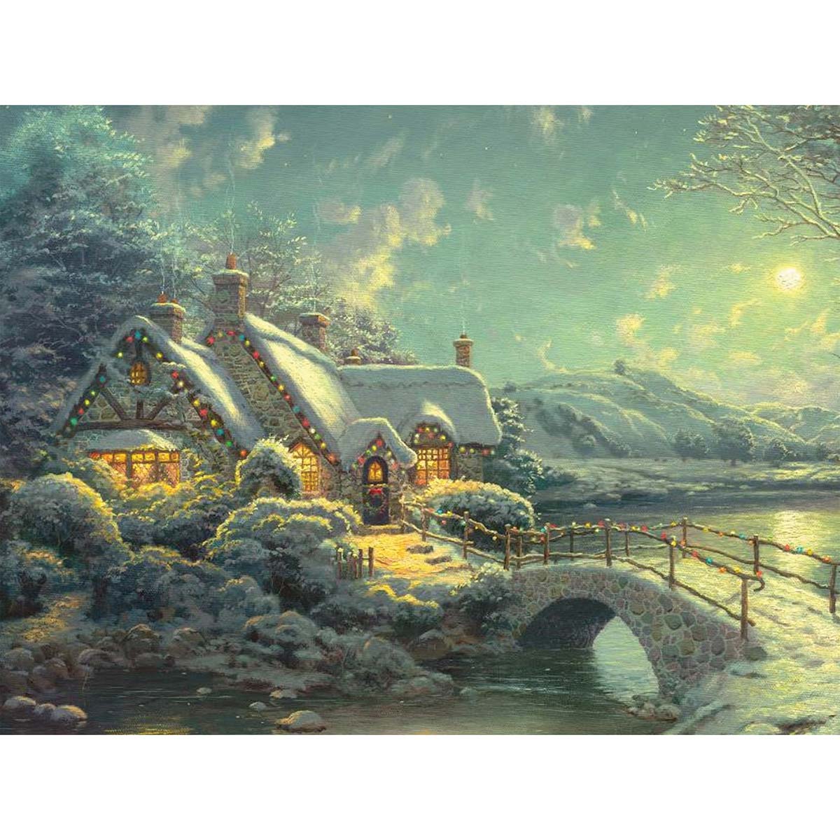 Craft Buddy Christmas Moonlight Paint by Number Kit