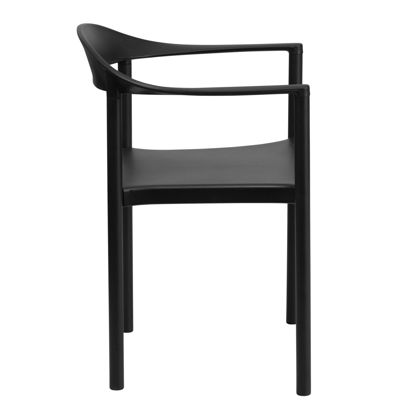 Emma and Oliver Multipurpose Plastic Cafe Stack Chair